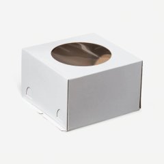 Коробка для торта с окном белая 30х30х19 см ForG STANDARD I W W 300*300*190 S; 4419150   